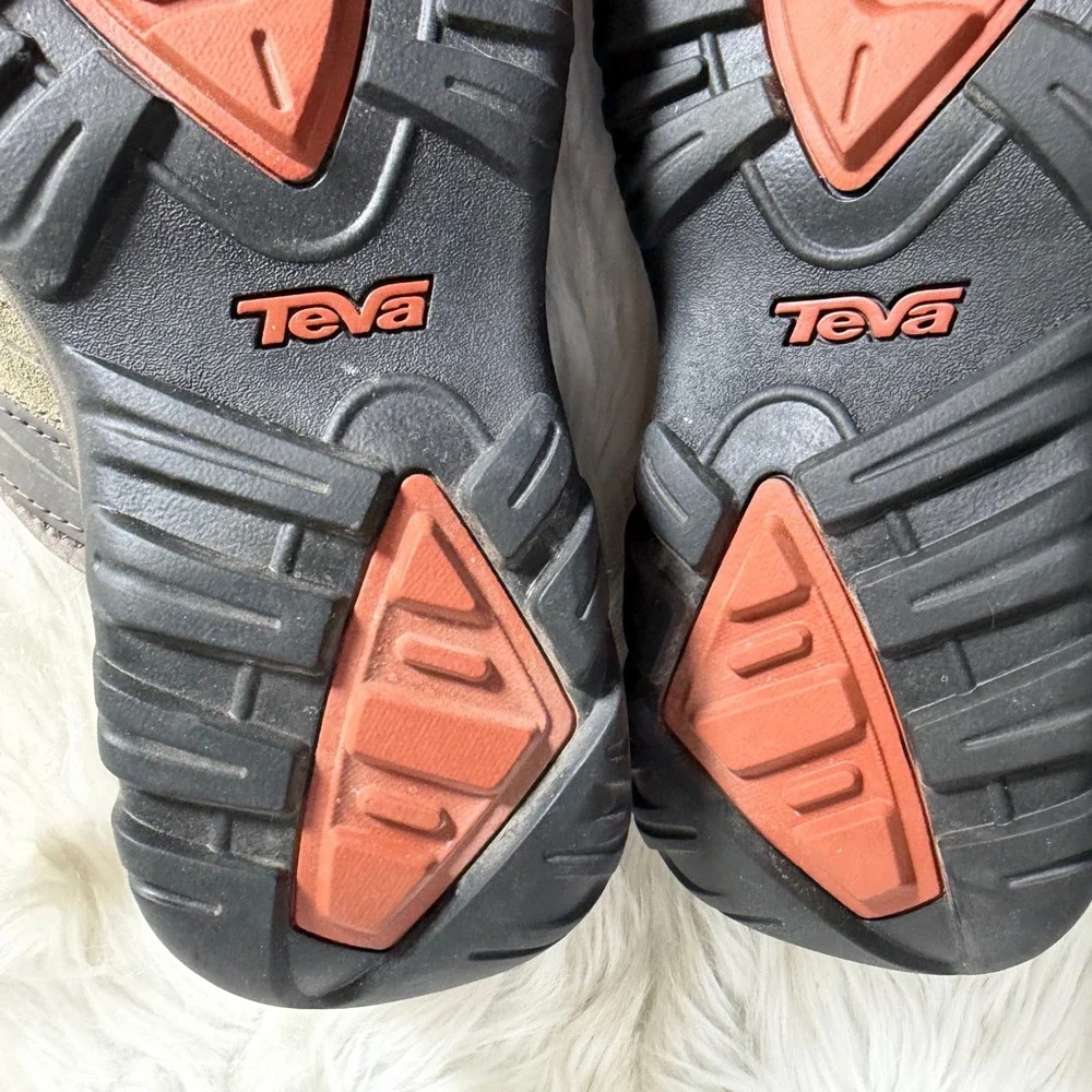 Teva Katavi Thong Sandals Mens 9‎ Brown Suede Mesh Flip Flops 1002432
